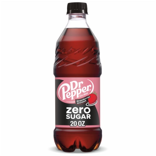 Dr Pepper Strawberries & Cream Zero Sugar Soda J4